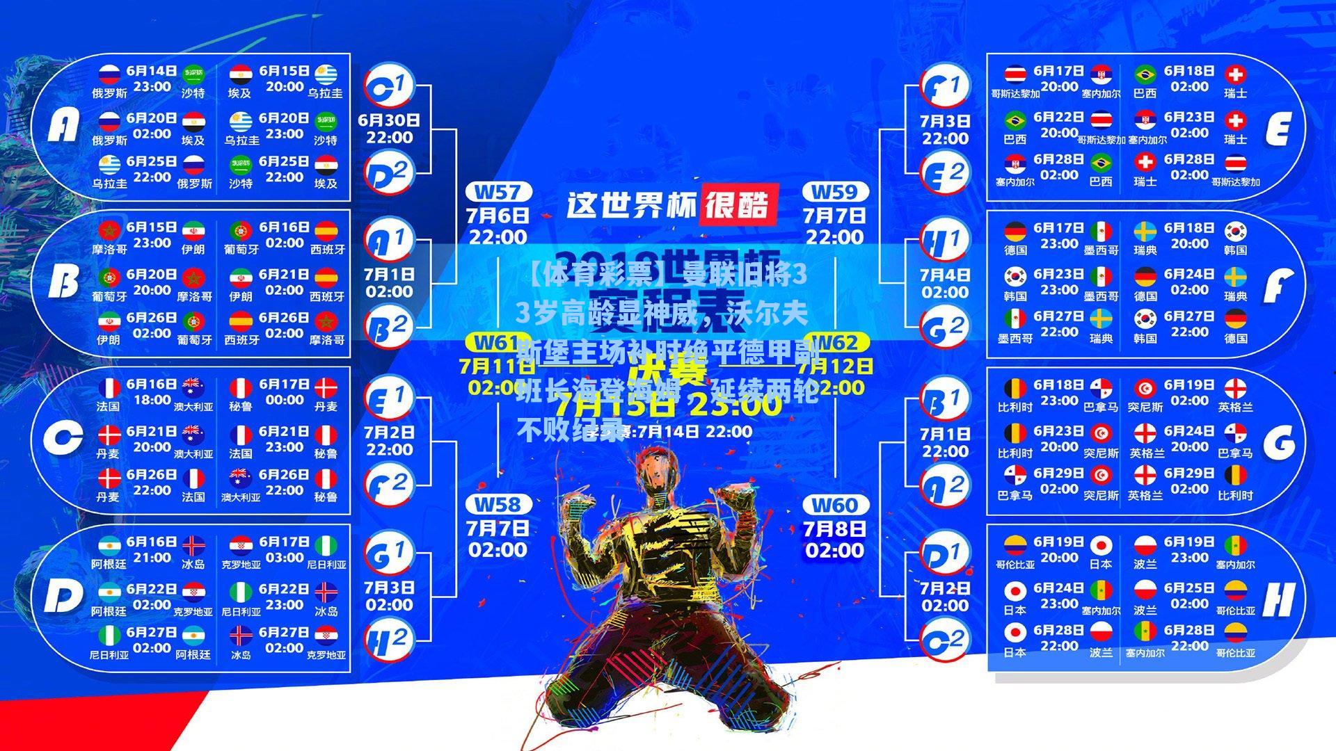 【体育彩票】曼联旧将33岁高龄显神威，沃尔夫斯堡主场补时绝平德甲副班长海登海姆，延续两轮不败纪录